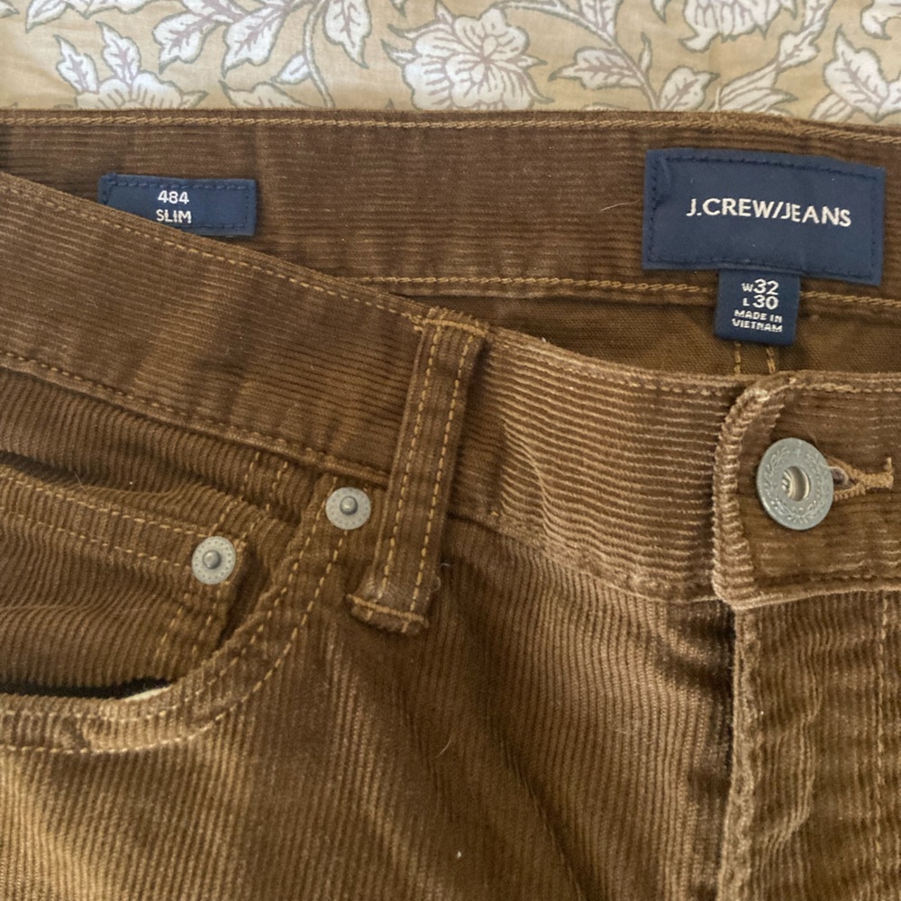 J. Crew 484 Slim Corduroy Pants